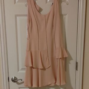 Ivanka Trump Asymmetrical Peach Dress